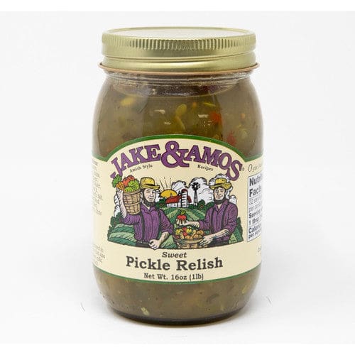 Jake & Amos J&A Sweet Pickle Relish 16oz (Case of 12) - Misc/Pickled & Jarred Goods - Jake & Amos