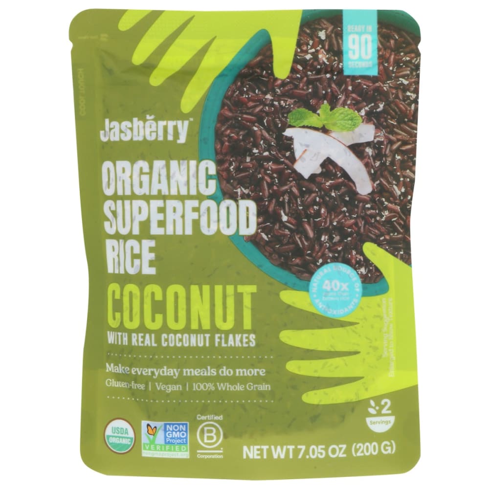 JASBERRY: Coconut Jasberry Rice 7.05 oz (Pack of 5) - JASBERRY
