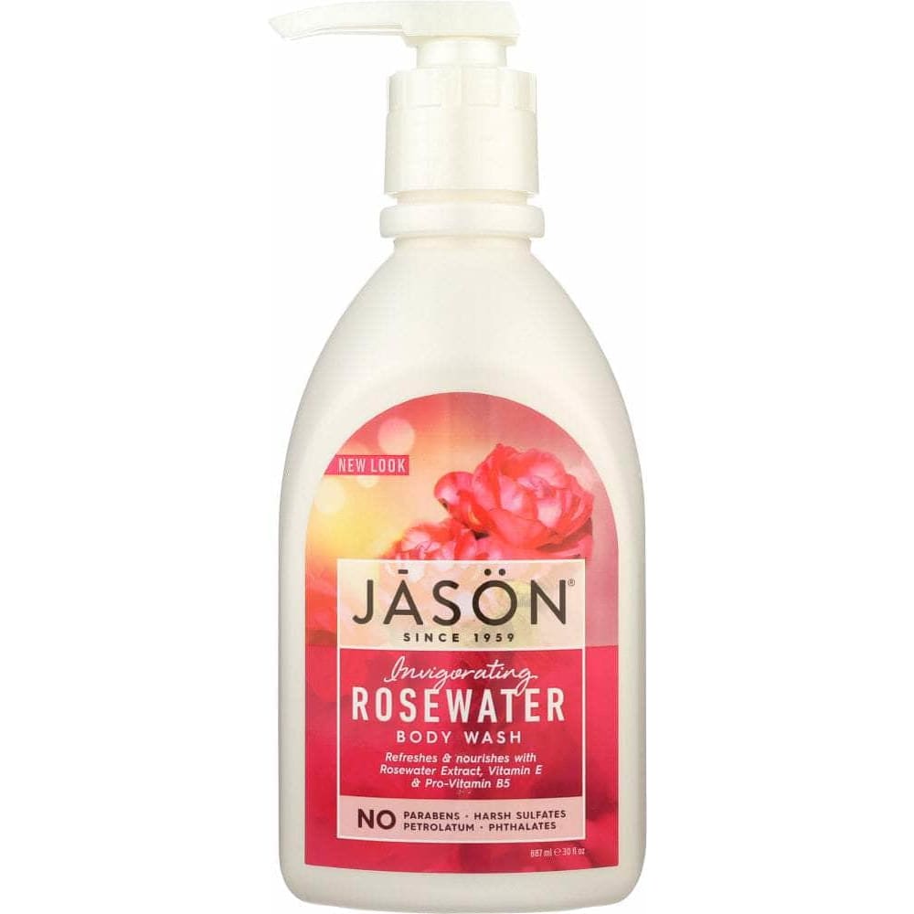 Jason Jason Body Wash Invigorating Rosewater, 30 oz