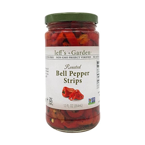 JEFFS GARDEN: Roasted Bell Pepper Strips 12 oz (Pack of 5) - JEFFS GARDEN