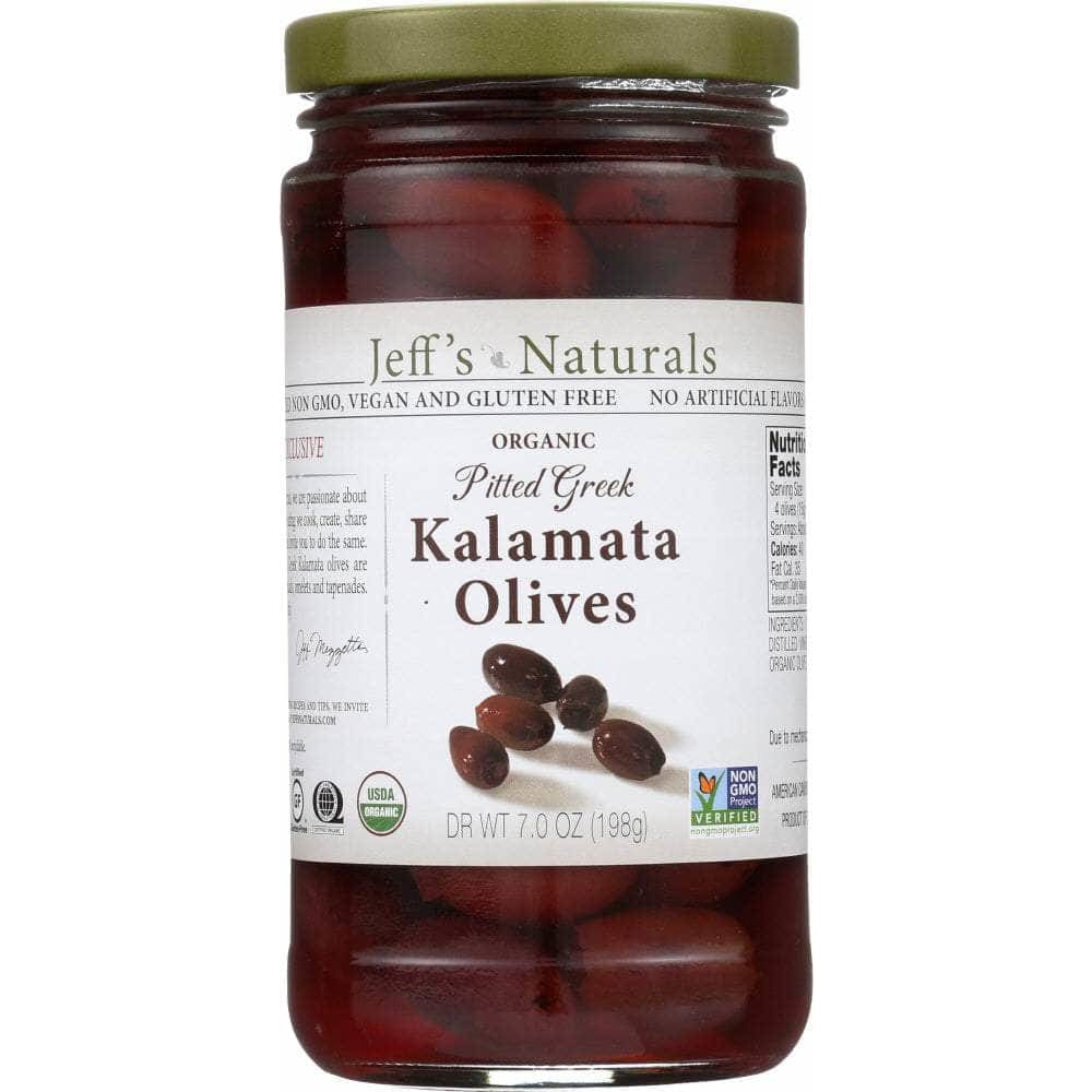 Jeffs Naturals Jeff's Naturals Organic Pitted Whole Greek Kalamata Olives, 7 oz
