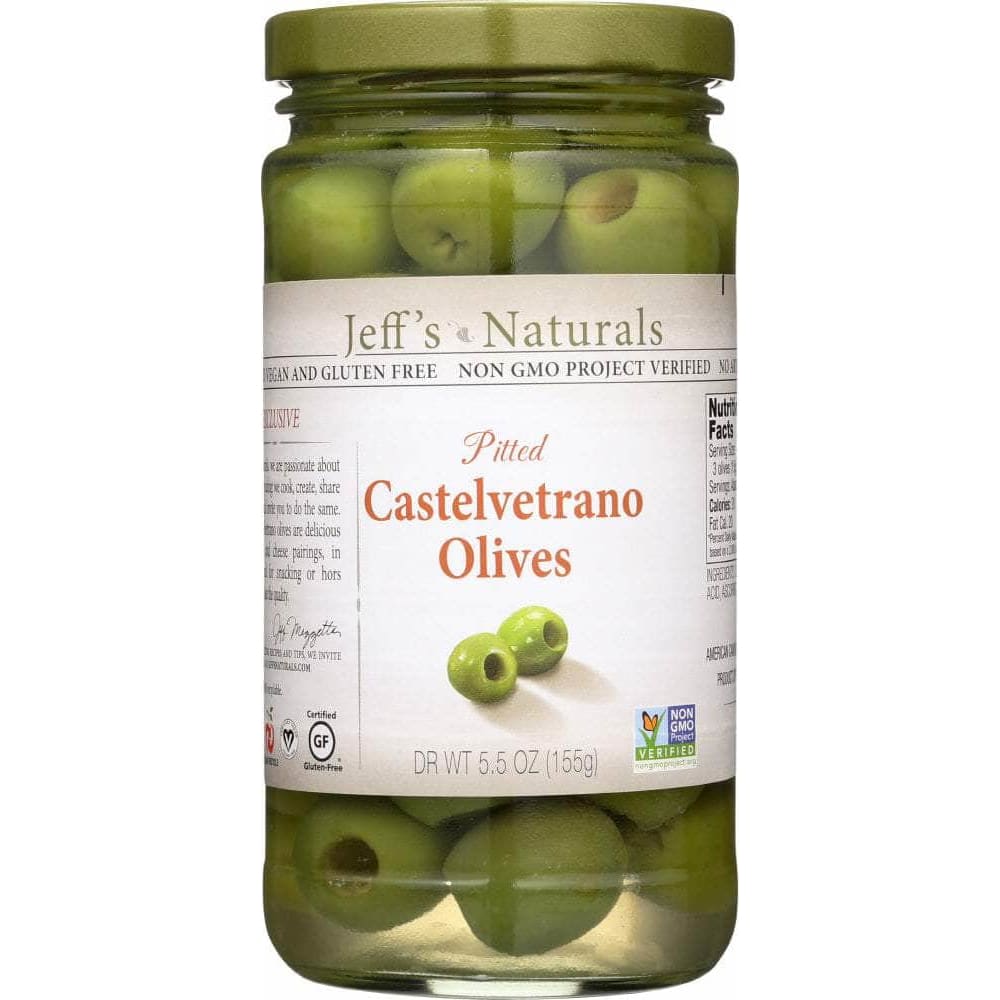 Jeffs Naturals Jeffs Naturals Pitted Castelvetrano Olives, 5.5 oz