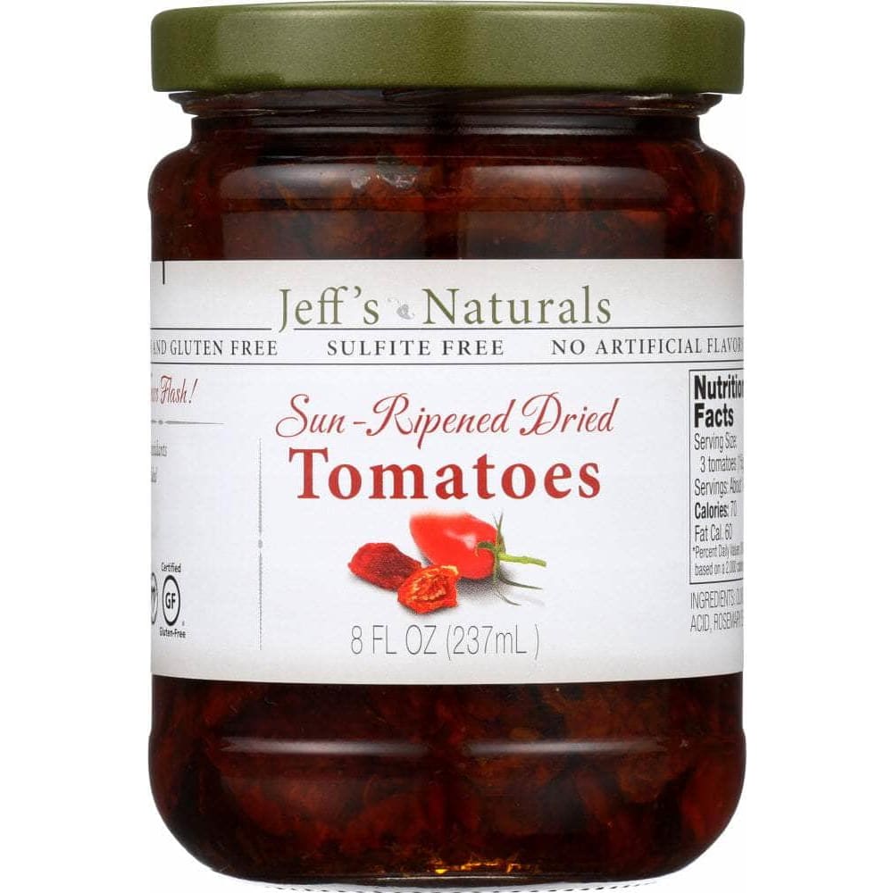 Jeffs Naturals Jeff's Naturals Sun-Ripened Dried Tomatoes, 8 oz