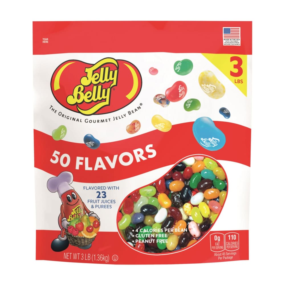 Jelly Belly 50 Flavor Gourmet Jelly Beans 3 lbs. - Jelly