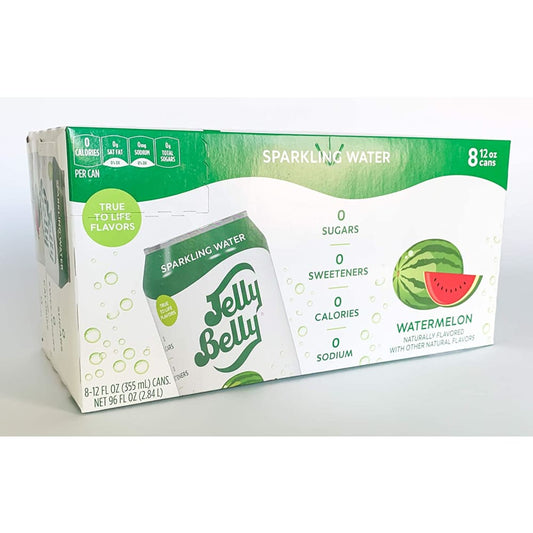 JELLY BELLY: Water Watermelon 8 Cans 96 FO (Pack of 3) - Beverages > Water > Sparkling Water - JELLY BELLY