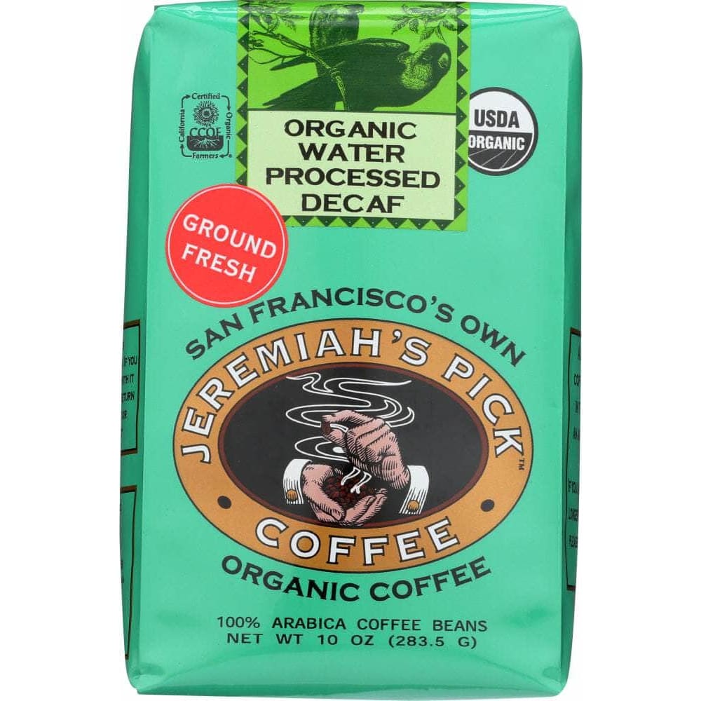 Jeremiahs Pick Coffee Jeremiahs Pick Coffee Water Process Decaf Ground Coffee, 10 oz