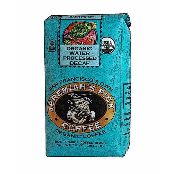 Jeremiahs Pick Coffee Jeremiahs Pick Coffee Coffee Whole Bean Decaffeinated Water Process Organic, 10 oz