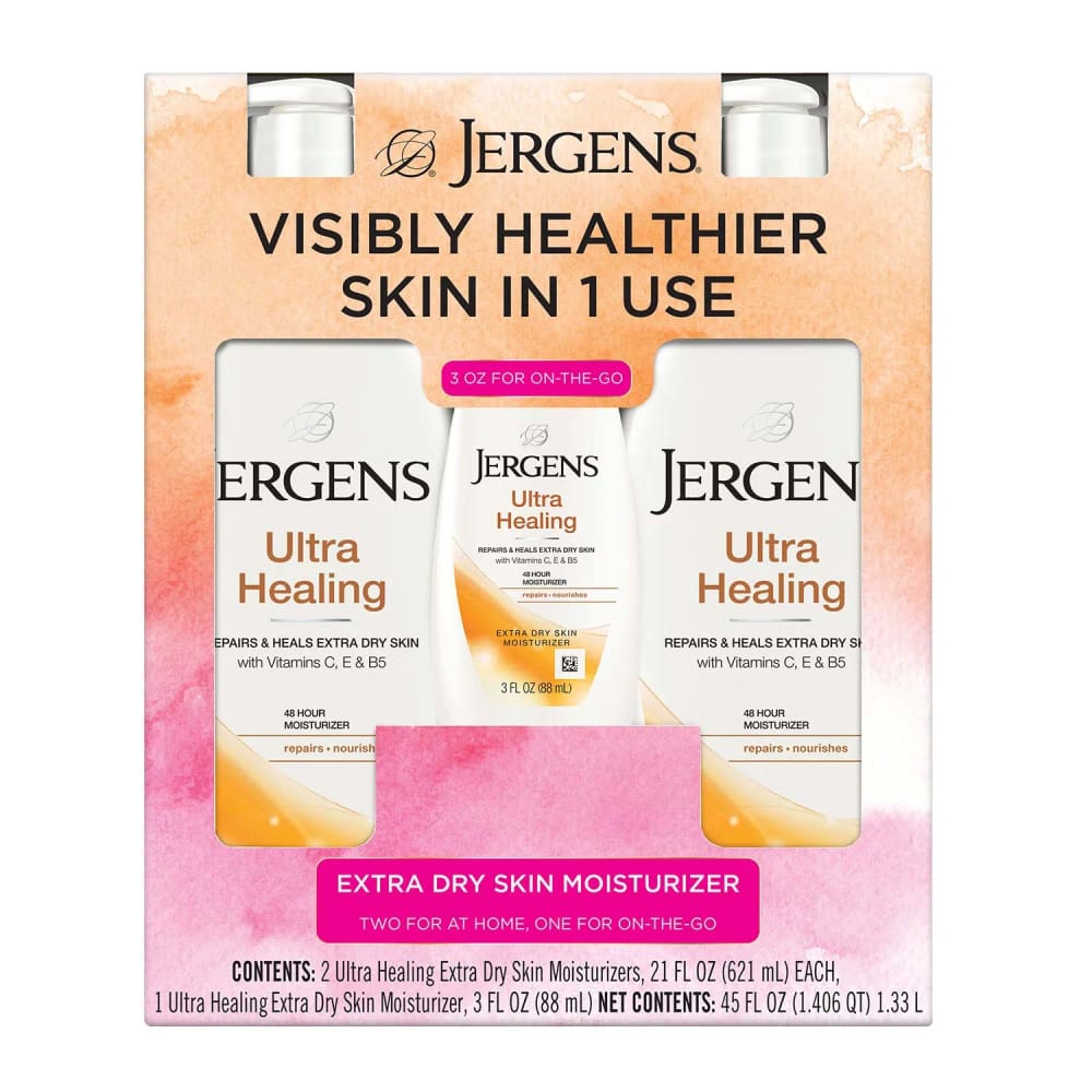 Jergens Ultra Healing Extra Dry Skin Moisturizer - 21 fl. oz - 2 Pack - 3 oz - Body Lotions & Oils - Jergens