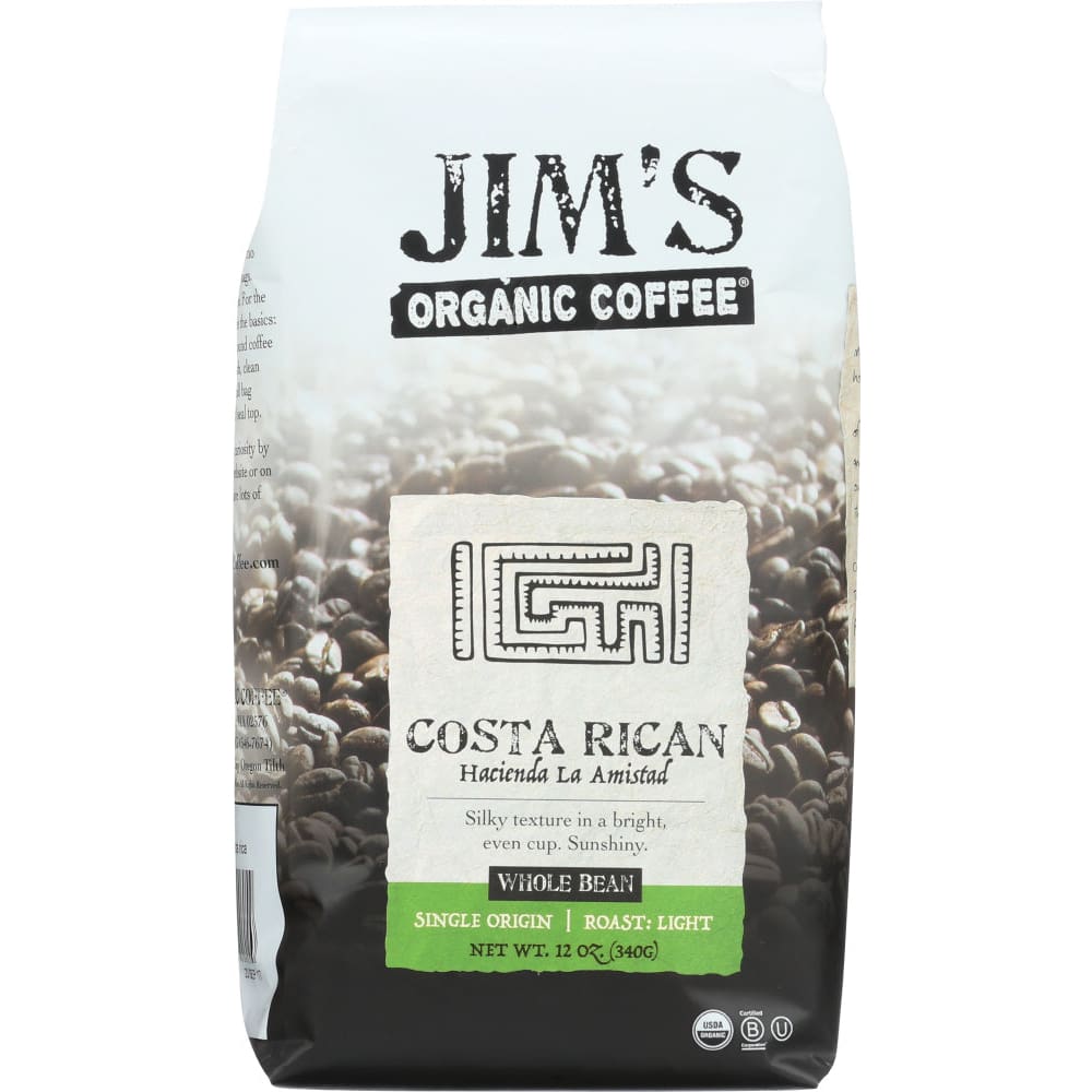 JIMS ORGANIC COFFEE: Coffee Costa Rican Organic 12 oz (Pack of 2) - Grocery > Natural Snacks > Snacks - JIMS ORGANIC COFFEE