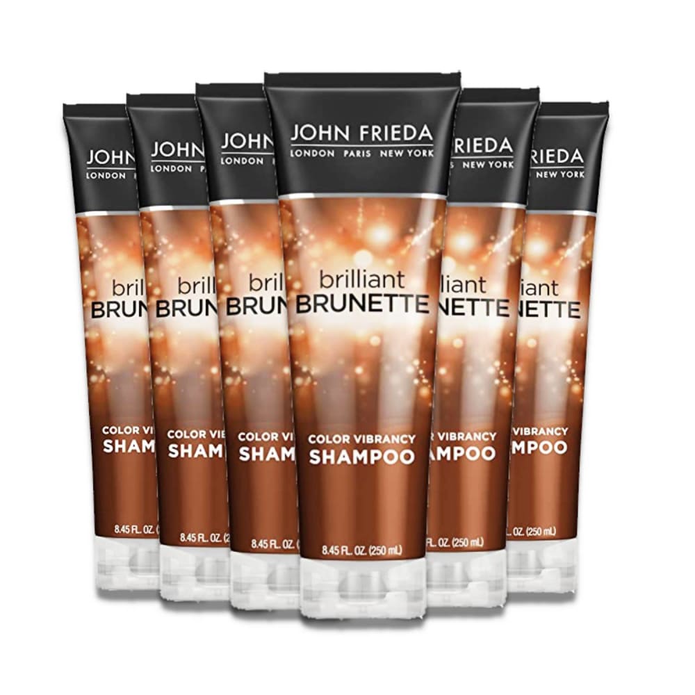 John Frieda Brilliant Brunette Multi-Tone Revealing Colour Moisturizing Shampoo - 6 Pack - 8.45 Oz each - Shampoo - John Frieda