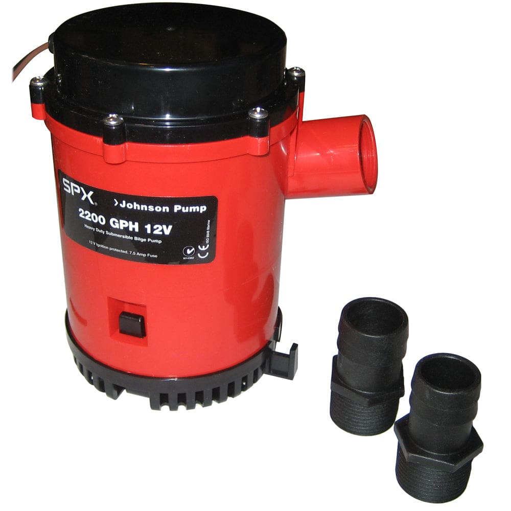 Johnson Pump 2200 GPH Bilge Pump 1-1/ 8 Hose 12V Threaded Port - Marine Plumbing & Ventilation | Bilge Pumps - Johnson Pump