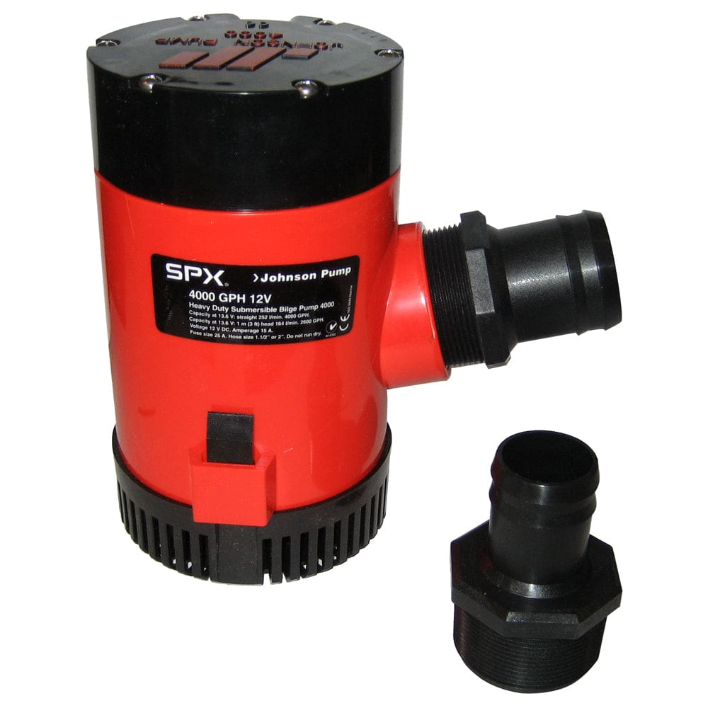 Johnson Pump 4000 GPH Bilge Pump 1-1/ 2 Discharge Port 12V - Marine Plumbing & Ventilation | Bilge Pumps - Johnson Pump
