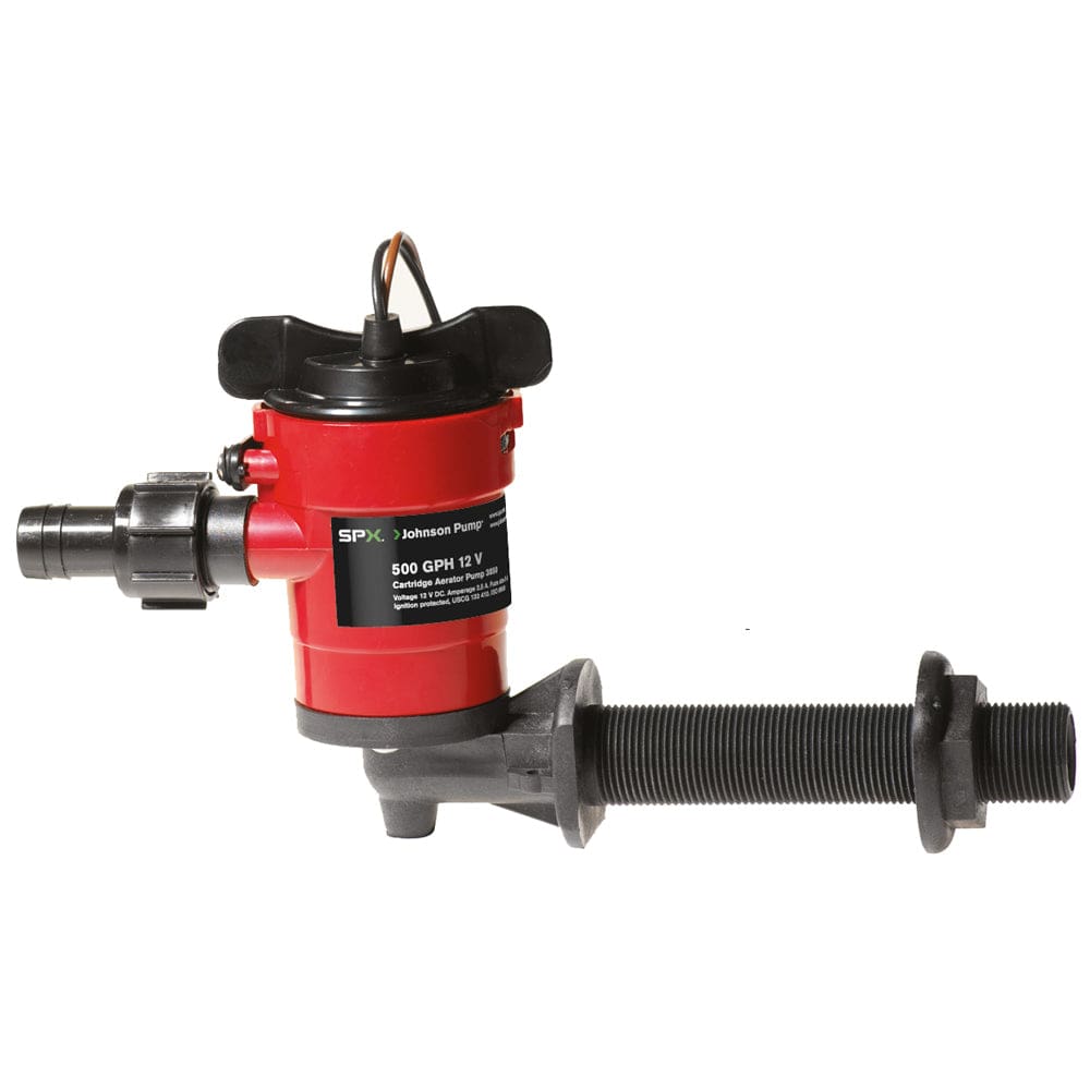 Johnson Pump Cartridge Aerator 500 GPH 90° Intake - 12V - Marine Plumbing & Ventilation | Livewell Pumps - Johnson Pump