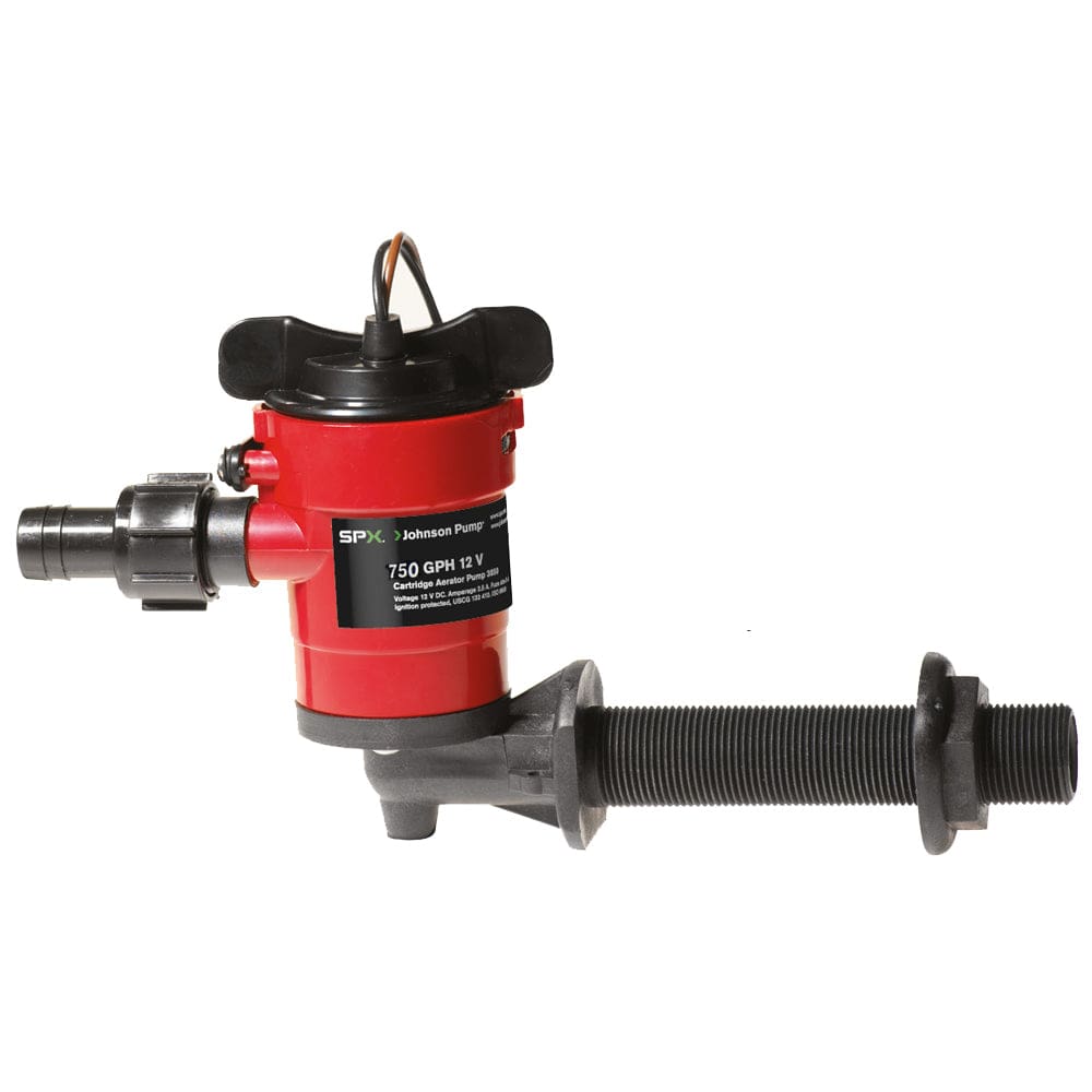 Johnson Pump Cartridge Aerator 750 GPH 90° Intake - 12V - Marine Plumbing & Ventilation | Livewell Pumps - Johnson Pump