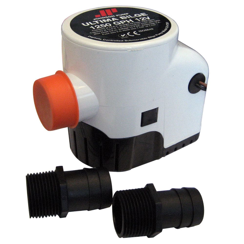 Johnson Pump Ultima Bilge 1250 GPH 1-1/ 8 & 1-1/ 4 Hose - Marine Plumbing & Ventilation | Bilge Pumps - Johnson Pump