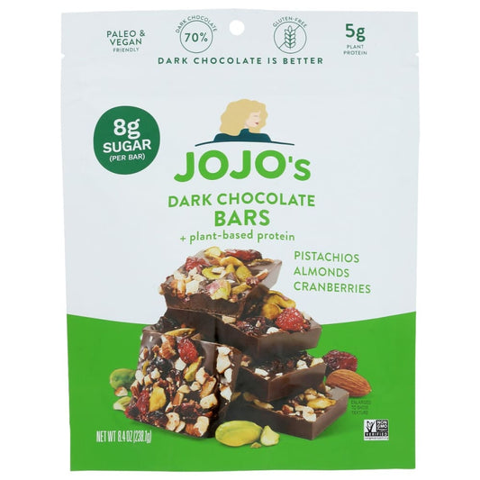 JOJOS CHOCOLATE: Choc Drk Bark Bag 7Pc 8.4 oz (Pack of 2) - Grocery > Chocolate Desserts and Sweets > Chocolate - JOJOS CHOCOLATE