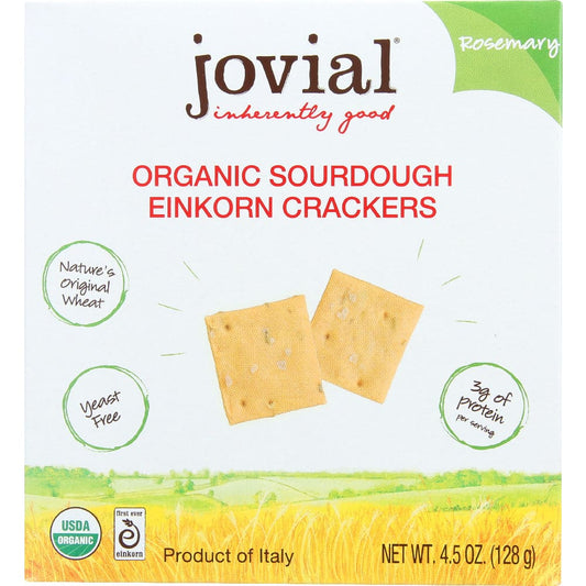 JOVIAL: Cracker Sourdough Rosemary 4.5 OZ (Pack of 5) - Crackers - JOVIAL
