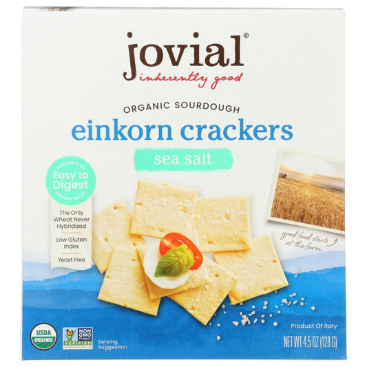 JOVIAL: Cracker Sourdough Sea Salt 4.5 OZ (Pack of 5) - Crackers - JOVIAL