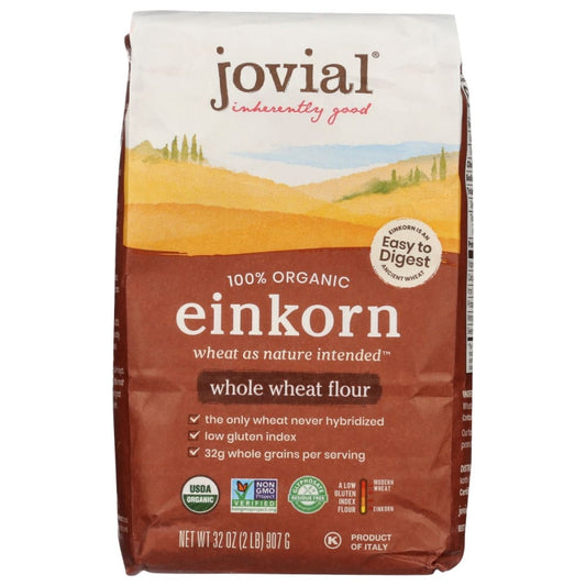 JOVIAL: Flour Whole Wheat Einkorn 32 OZ (Pack of 3) - Crackers - JOVIAL