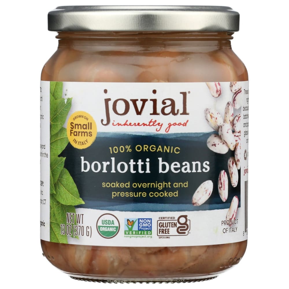 JOVIAL: Organic Borlotti Beans 13 oz (Pack of 5) - JOVIAL