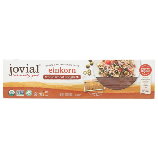 JOVIAL: Organic Einkorn Whole Wheat Spaghetti 12 oz (Pack of 5) - Grocery > Meal Ingredients > WATER BOTTLES - JOVIAL