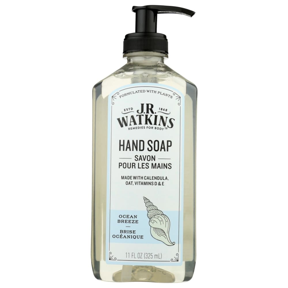 JR WATKINS: Soap Hand Gel Ocean Brez 11 FO (Pack of 4) - Beauty & Body Care > Soap and Bath Preparations > Soap Liquid - JR WATKINS
