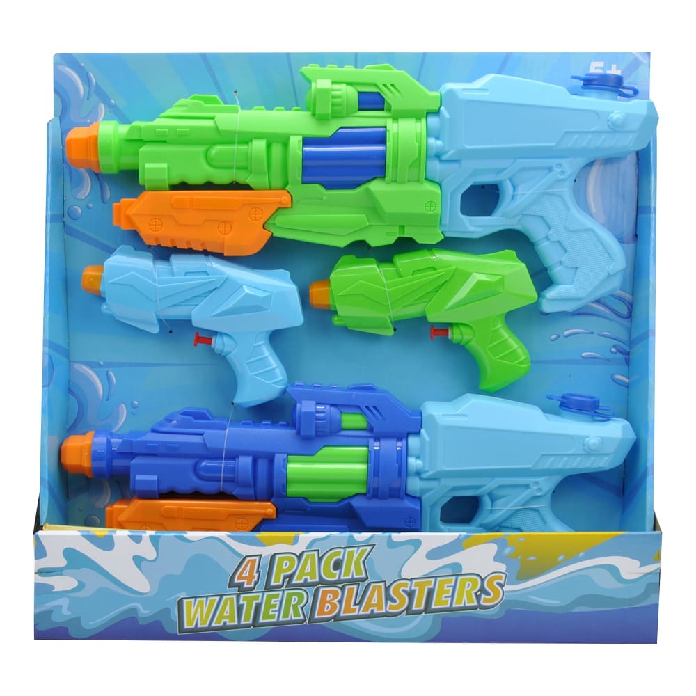 Jusamaz 4 Pc. Water Gun Battle Set - Green and Orange - Home/Toys/Outdoor Play/Sand & Water Play/ - Unbranded