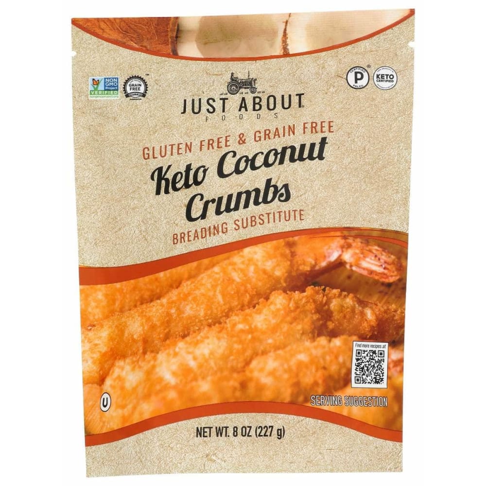 JUST ABOUT FOODS Grocery > Cooking & Baking > Seasonings JUST ABOUT FOODS: Coconut crumbs, 8 oz