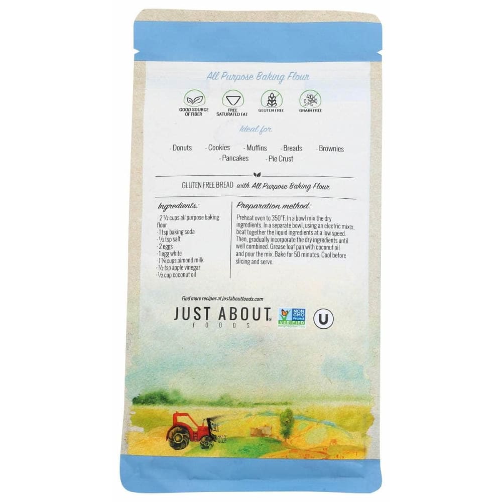 JUST ABOUT FOODS Just About Foods Flour All Purpose, 1 Lb