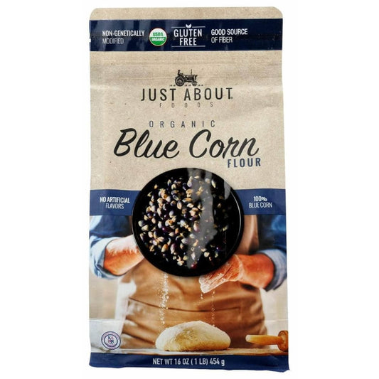 JUST ABOUT FOODS Just About Foods Flour Blue Corn, 1 Lb