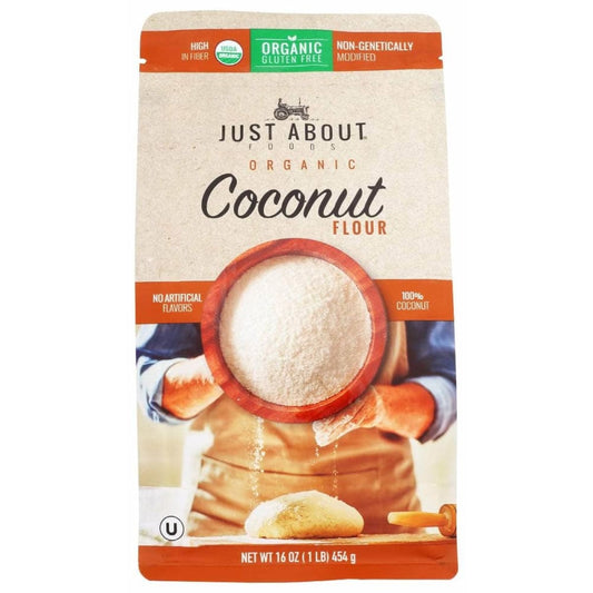 JUST ABOUT FOODS Just About Foods Flour Coconut Org, 1 Lb