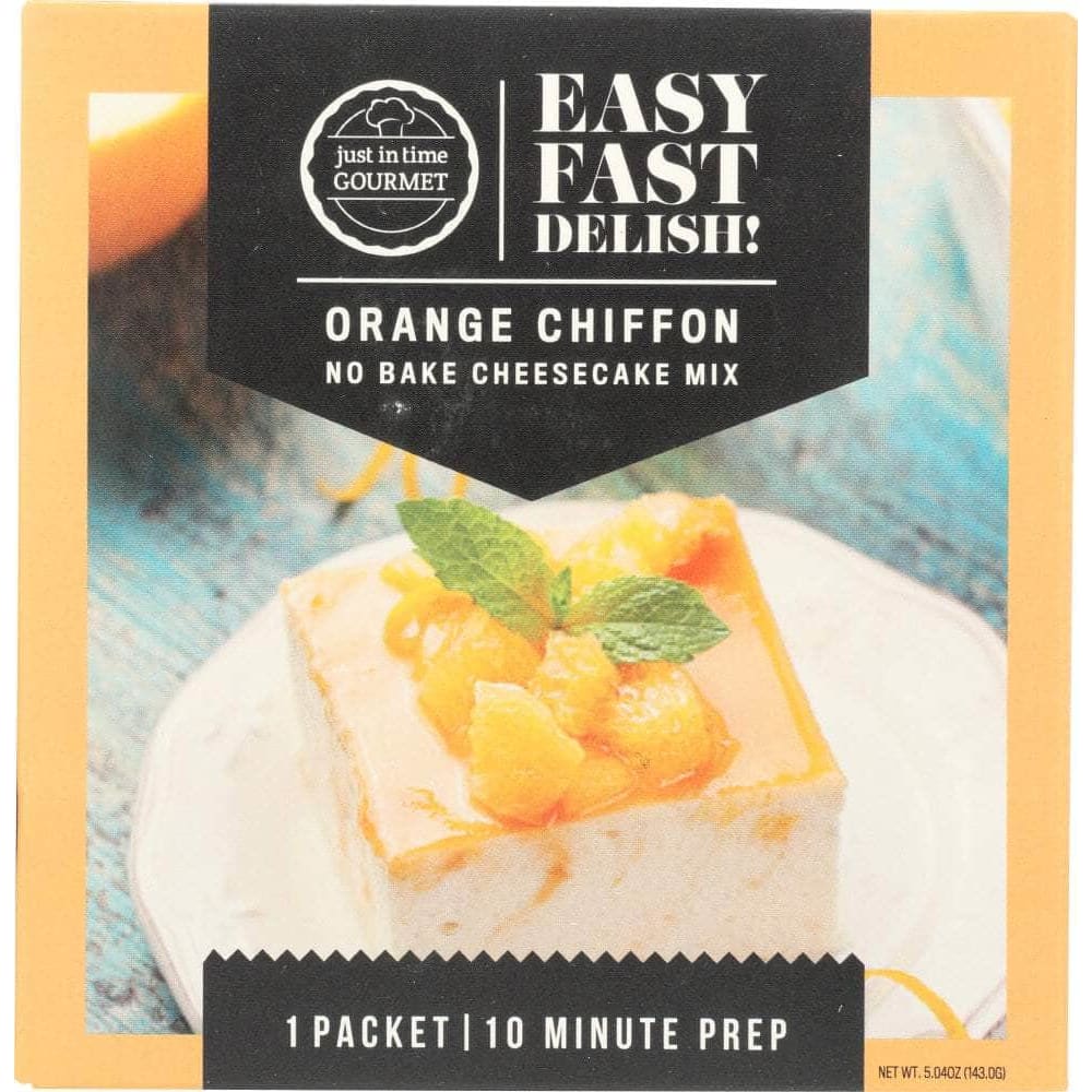 JUST IN TIME GOURMET Grocery > Cooking & Baking > Baking Ingredients JUST IN TIME GOURMET: Orange Chiffon Cheesecake Mix, 5.04 oz