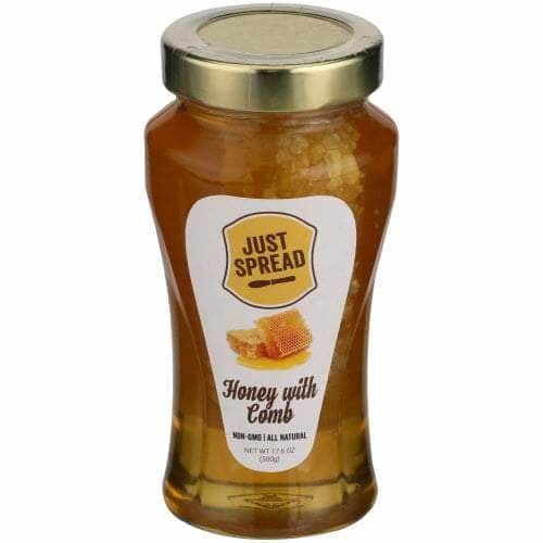 JUST SPREAD Grocery > Cooking & Baking > Honey JUST SPREAD: Honey Wildflower With Comb, 17.6 oz