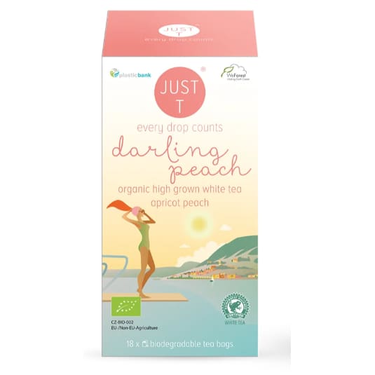 JUST T: Darling Peach Tea 1.06 oz (Pack of 3) - Grocery > Beverages > Coffee Tea & Hot Cocoa - JUST T