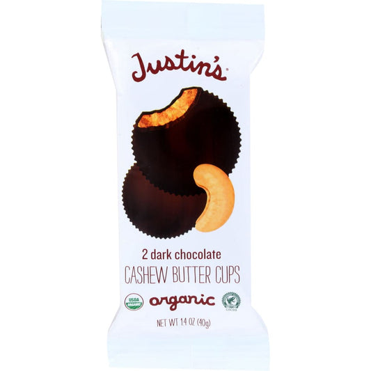 JUSTINS: Cashew Dark Chocolate Nut Butter 1.4 oz (Pack of 6) - Grocery > Snacks - JUSTINS