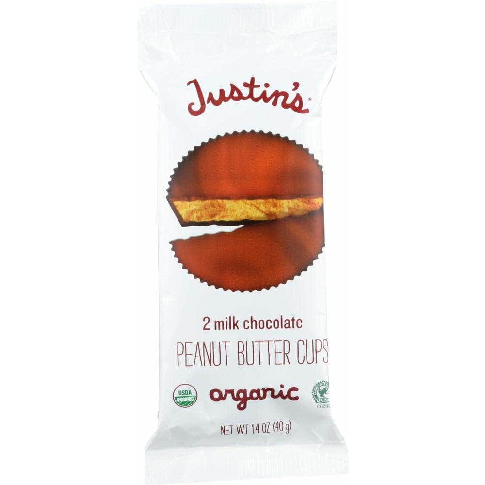 Justins Justin's Organic Peanut Butter Cups Milk Chocolate, 1.4 oz