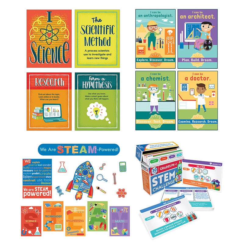 K-1 Science Classroom Teacher Bundle - Activity Books & Kits - Carson Dellosa Education