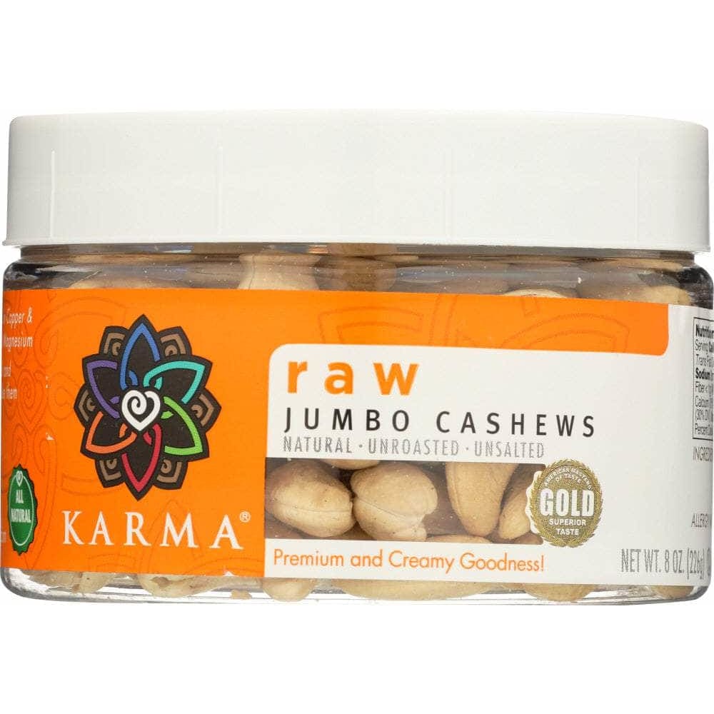Karma Karma Cashews Raw Jumbo, 8 oz