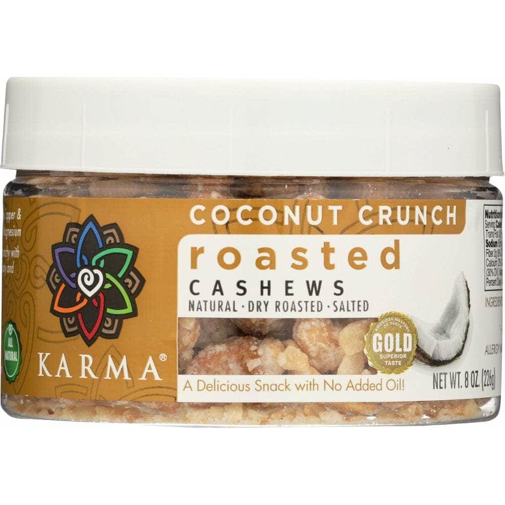Karma Karma Roasted Coconut Cashews, 8 oz