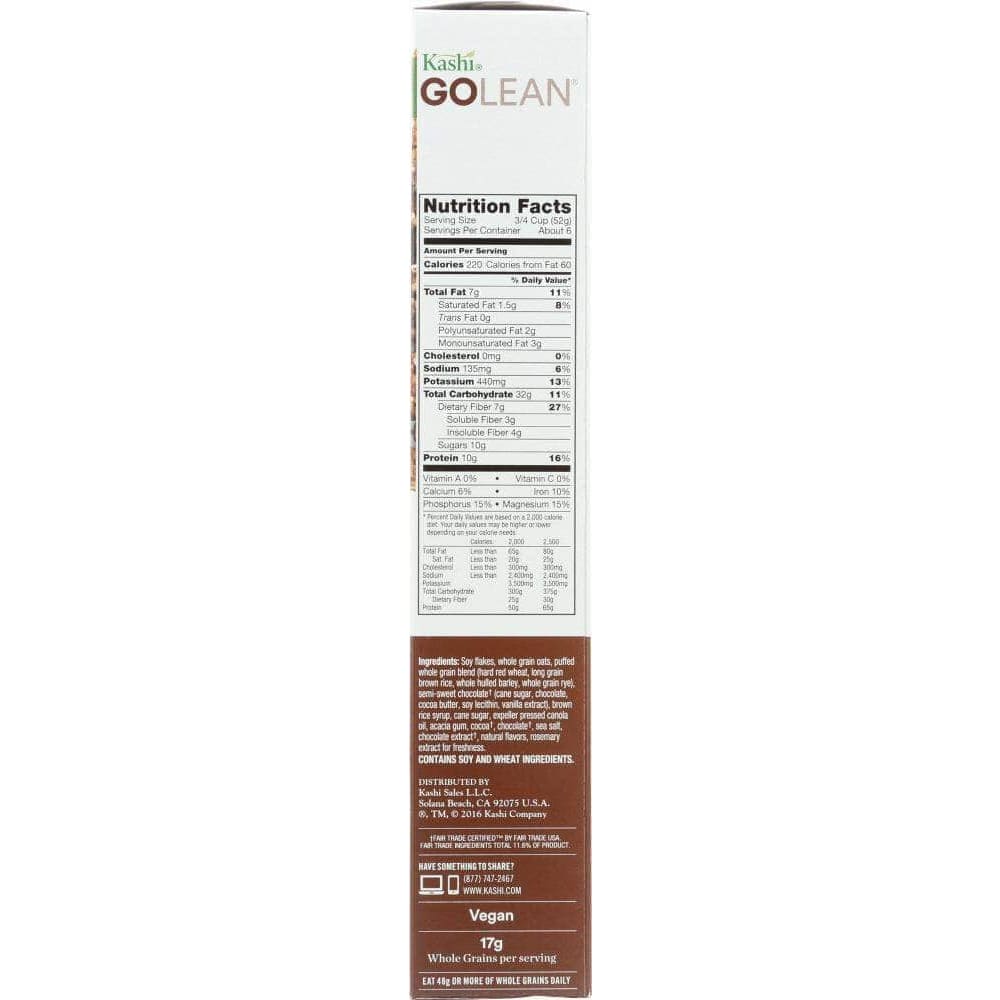 Kashi Kashi Go Lean Chocolate Crunch Cereal, 12.2 oz