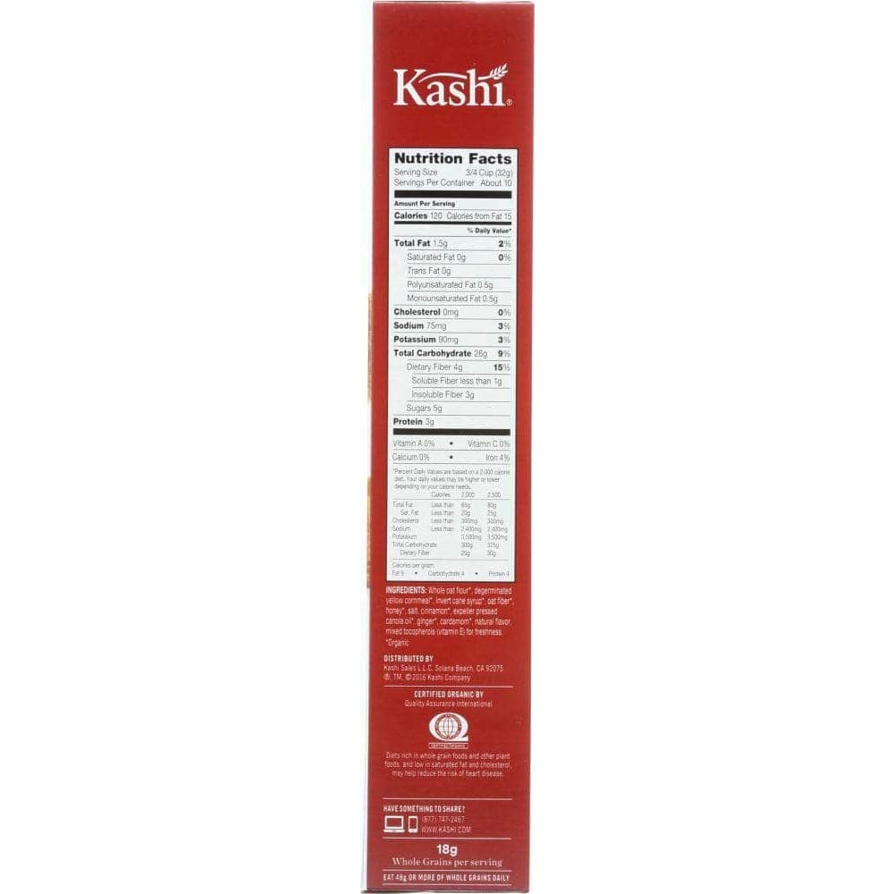 Kashi Kashi Organic Heart to Heart Warm Cinnamon Oat Cereal, 12 oz