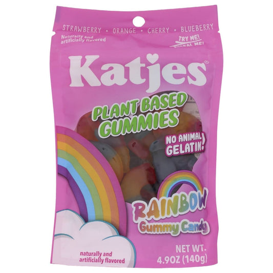 KATJES: Plant Based Rainbow Gummies 4.9 oz (Pack of 5) - Chocolate Desserts and Sweets > Candy - KATJES