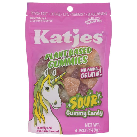 KATJES: Plant Based Sour Gummies 4.9 oz (Pack of 5) - Chocolate Desserts and Sweets > Candy - KATJES