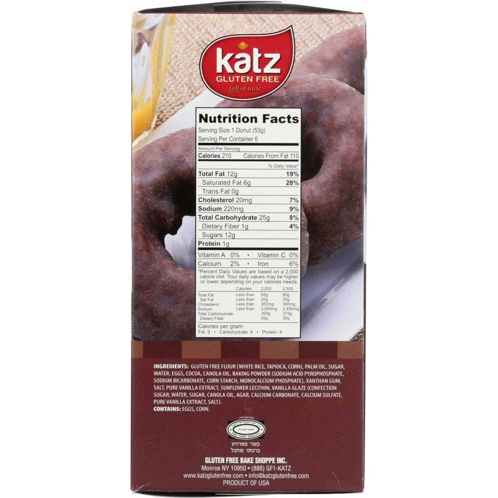 Katz Katz Glazed Chocolate Donut, 10.50 oz