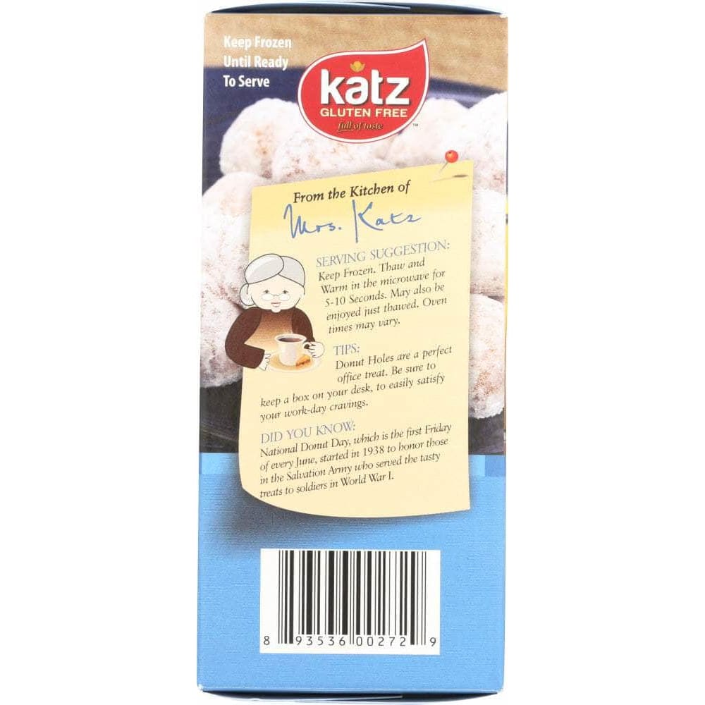 Katz Katz Gluten Free Powdered Donut Holes, 6 oz