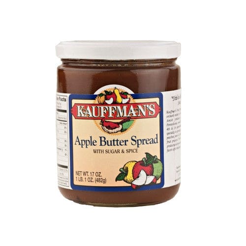 Kauffman’s Apple Butter Spread (With Sugar & Spice) 17oz (Case of 12) - Misc/Jelly Jams & Spreads - Kauffman’s
