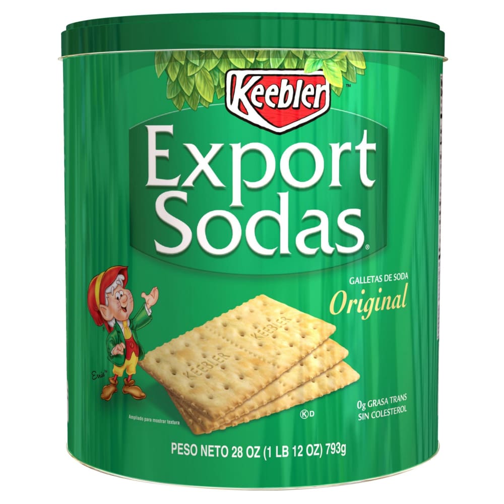 Keebler Keebler Export Sodas Original Crackers 28 oz. - Home/Grocery Household & Pet/Canned & Packaged Food/Snacks/Salty Snacks/ - Keebler