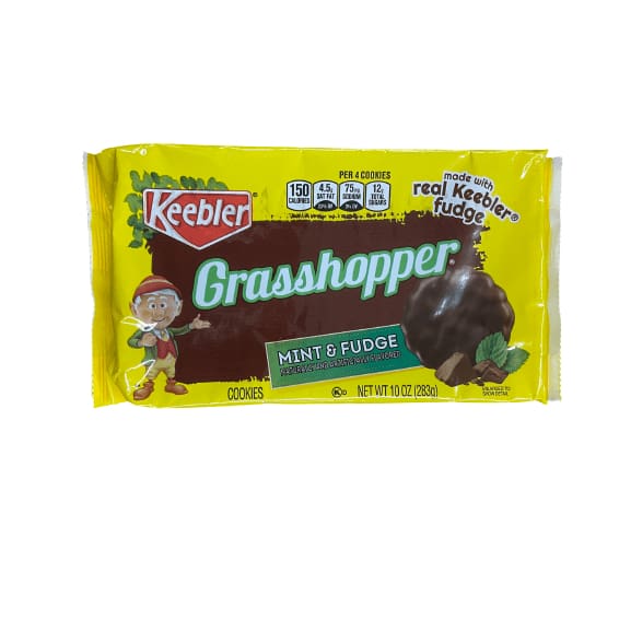 Keebler Keebler Grasshopper Mint & Fudge Cookies, 10 oz