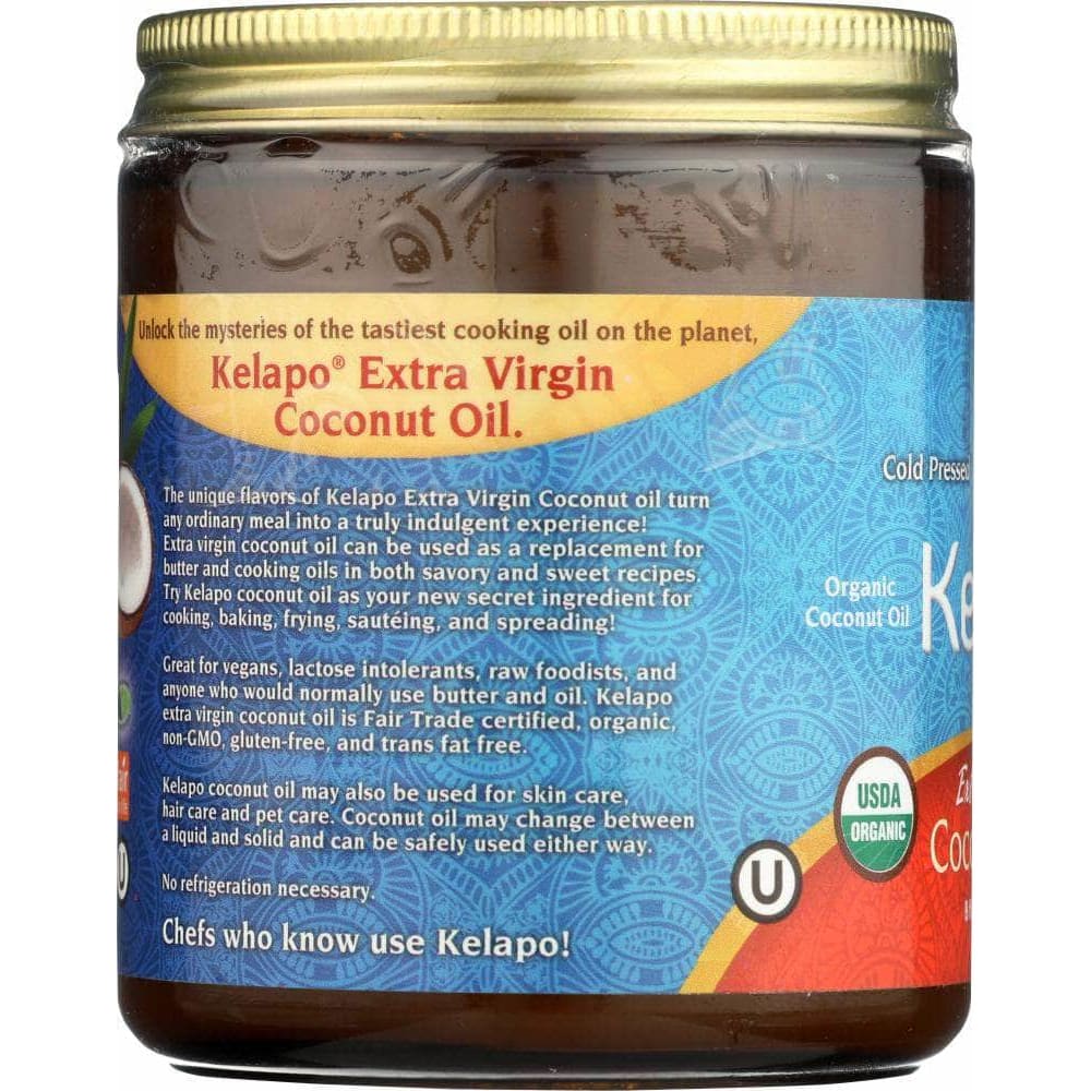 Kelapo Kelapo Organic Extra Virgin Fair Trade Coconut Oil, 8 oz