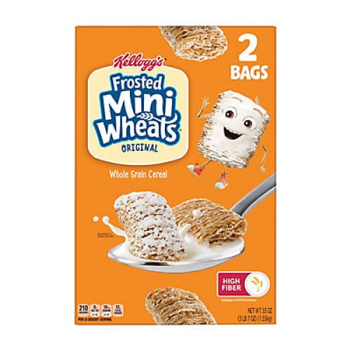 Kellogg’s Frosted Mini-Wheats Original Breakfast Cereal 2 pk. - Home/Grocery/Breakfast/Cereal Oatmeal & Breakfast Bars/ - Kellogg’s